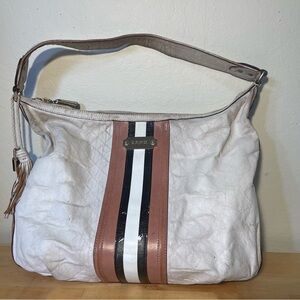 L.A.M.B. Gwen Stefani Y2k Vintage Hobo Monogram All Leather Bag